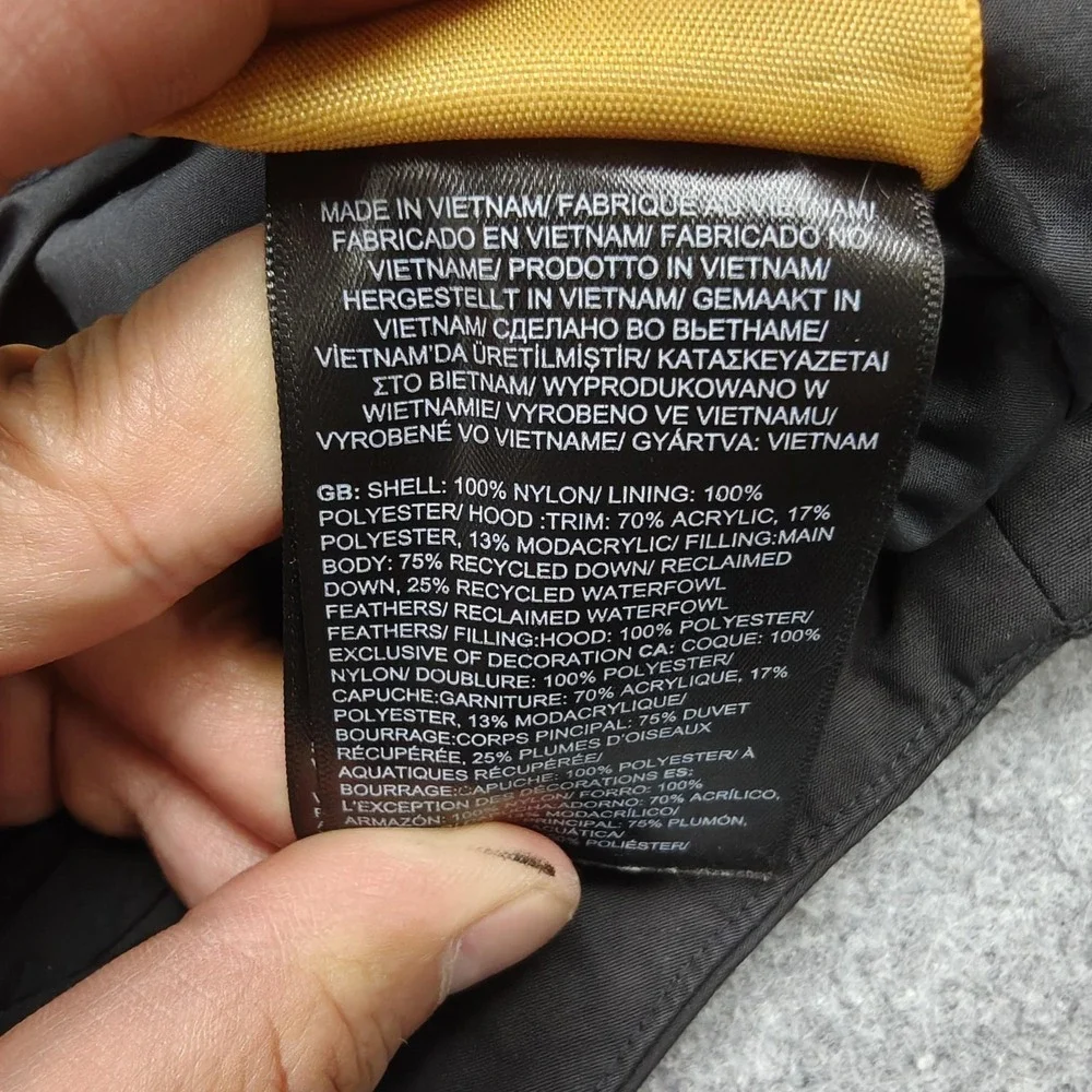 The North Face Coat Girls 12 Black DryVent 600 Down Parka Hooded Warm Waterproof